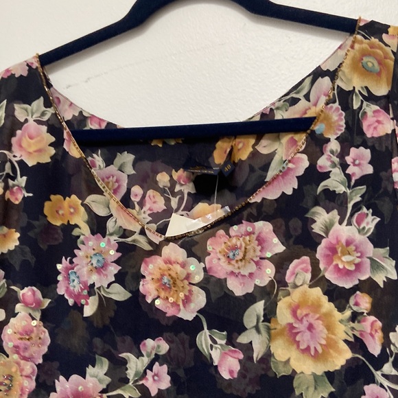 Luisa Lpagnoli size48 100%SilkDemi sleeve beading never worn a tiny tread pull - Picture 8 of 10